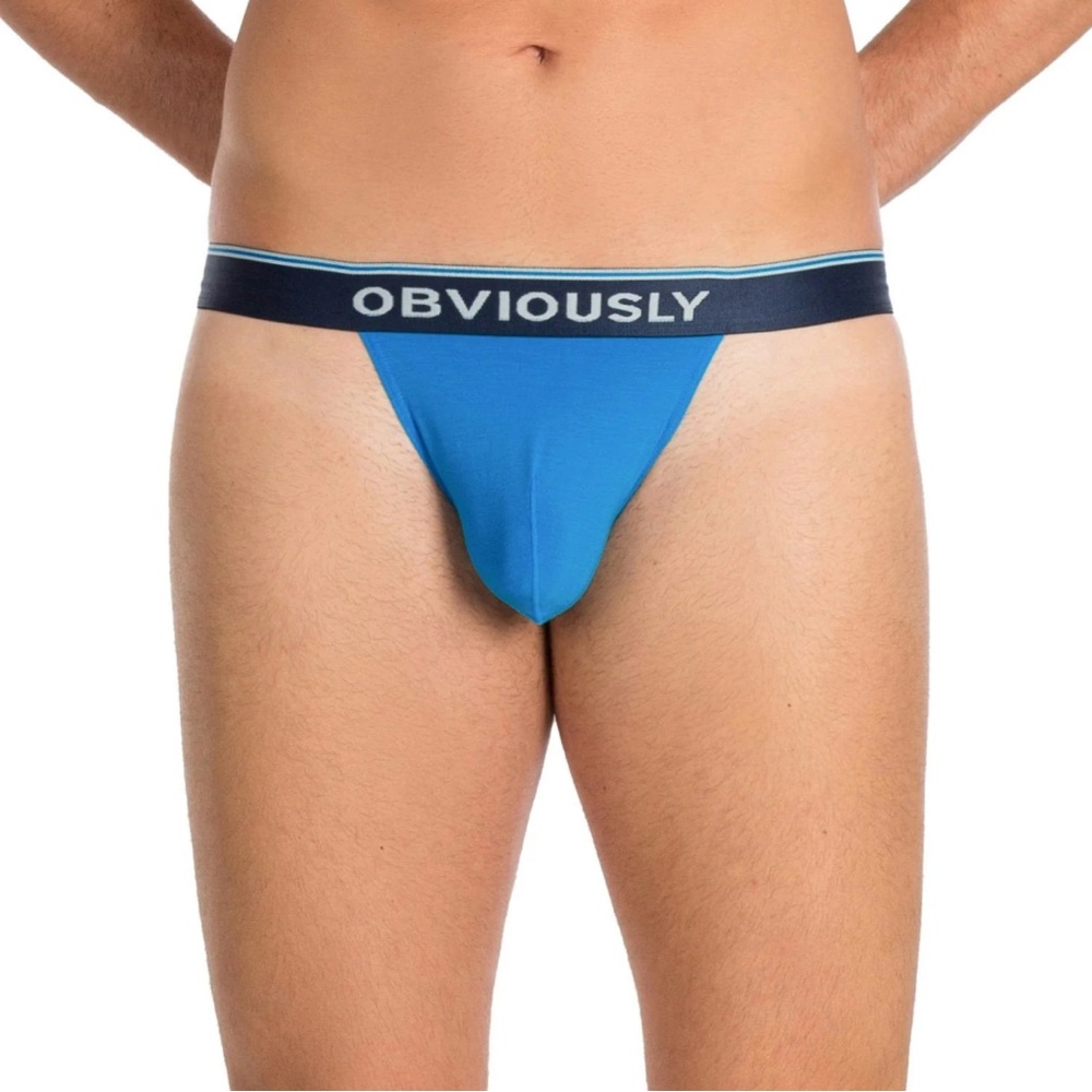 Obviously Blue Briefs with Elastic Waistband